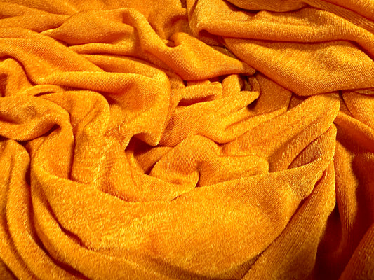 Slinky Stretch spandex jersey fabric, per metre - plain - amber
