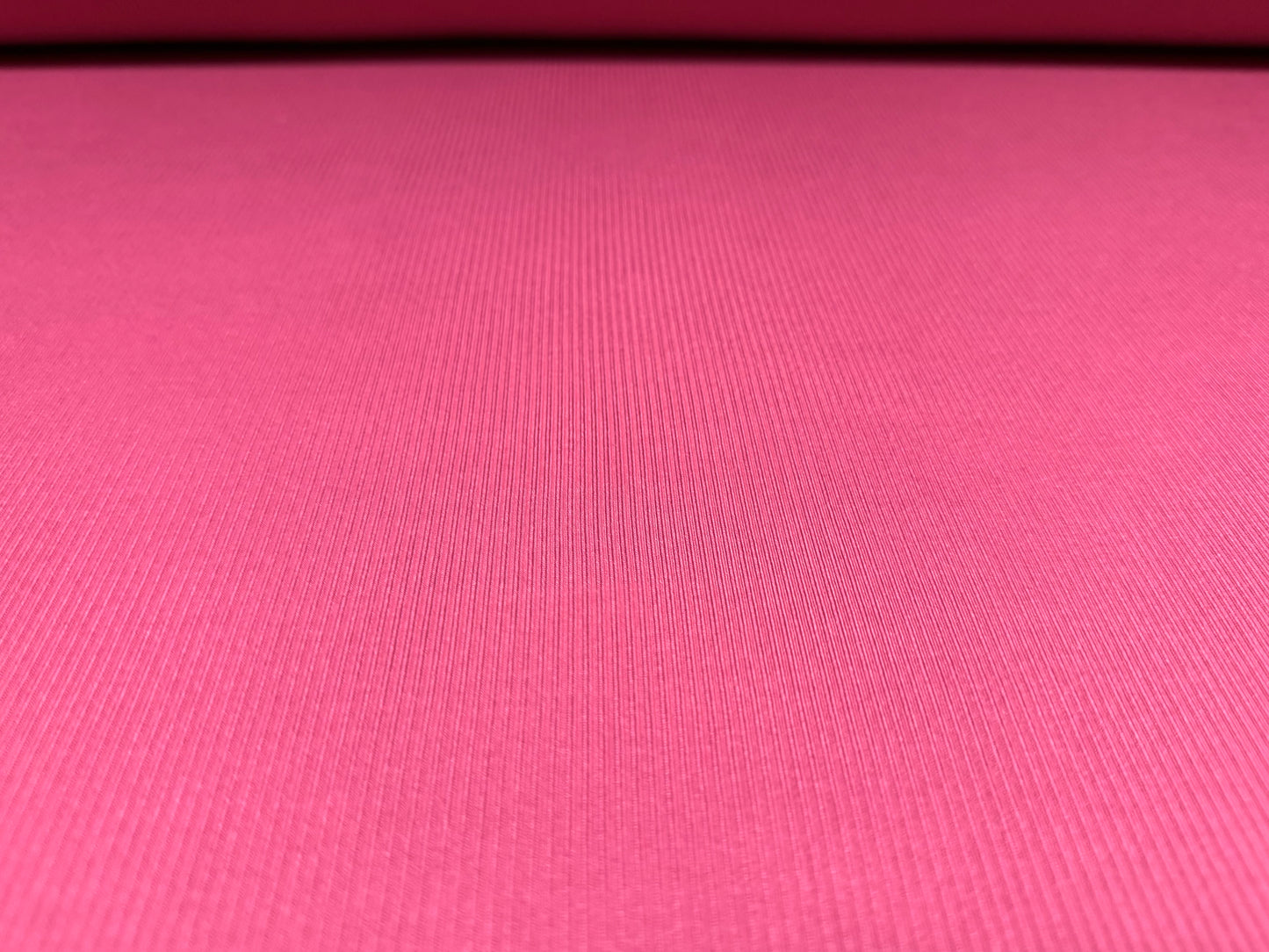 Fine ribbed spandex stretch jersey fabric, per metre - plain - bubblegum pink