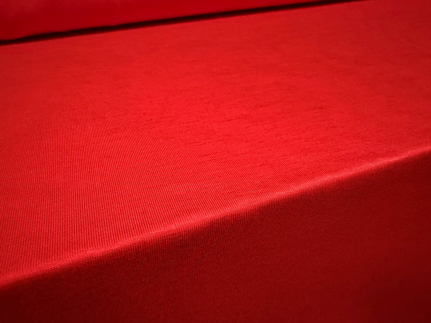 Bamboo spandex stretch single jersey fabric, per metre - plain - red