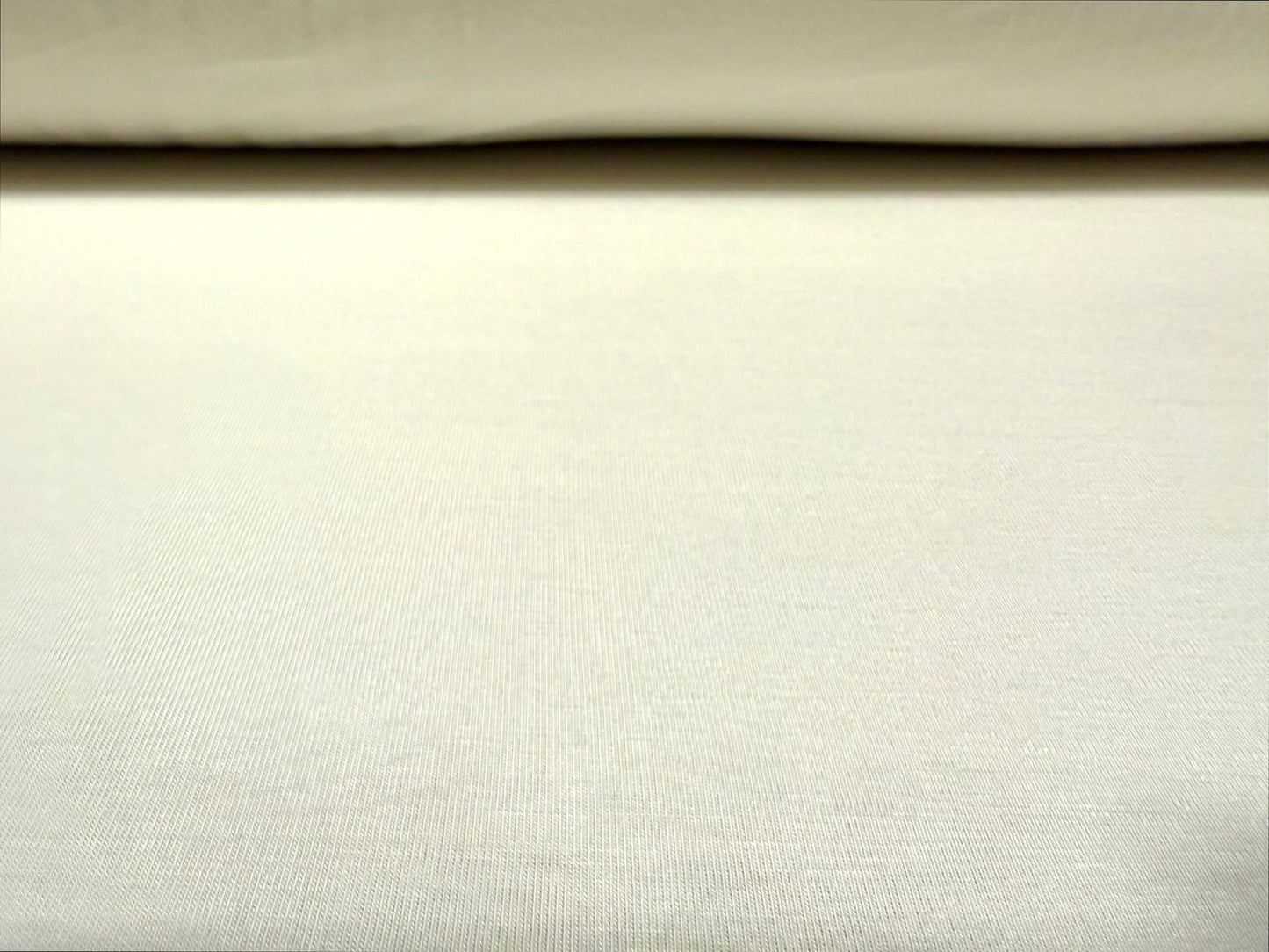 Viscose Spandex stretch single jersey fabric, per metre - plain -  cream