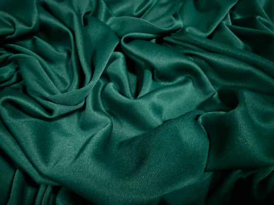 Single Jersey fashion fabric, per metre - plain - bottle green