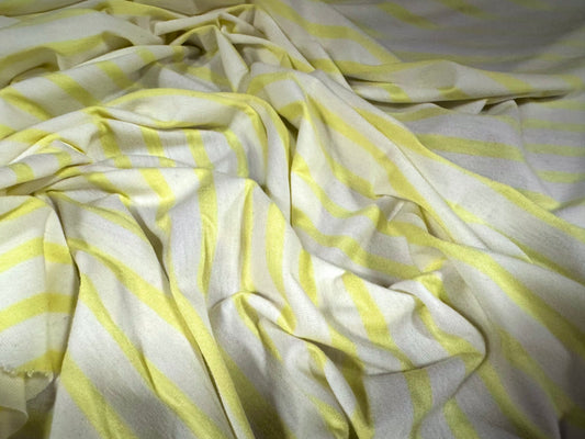 Viscose spandex stretch single jersey fabric, per metre - stripe - Red & white