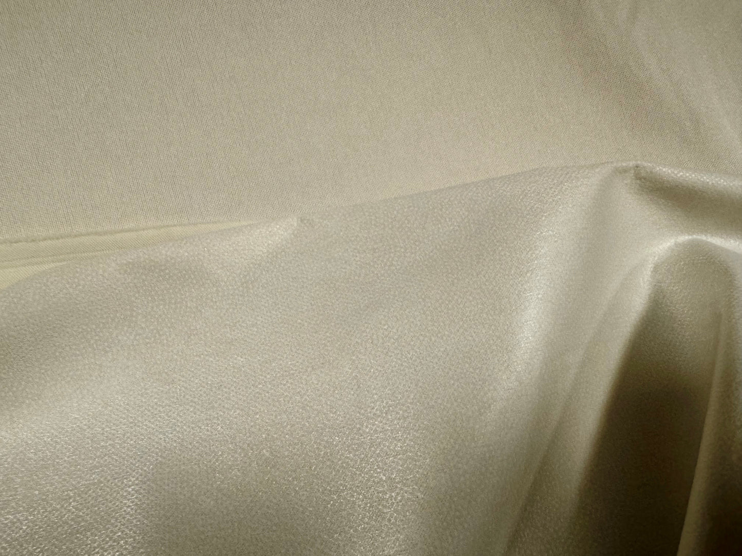 Interface bonded jersey fabric, per metre - plain - eggshell