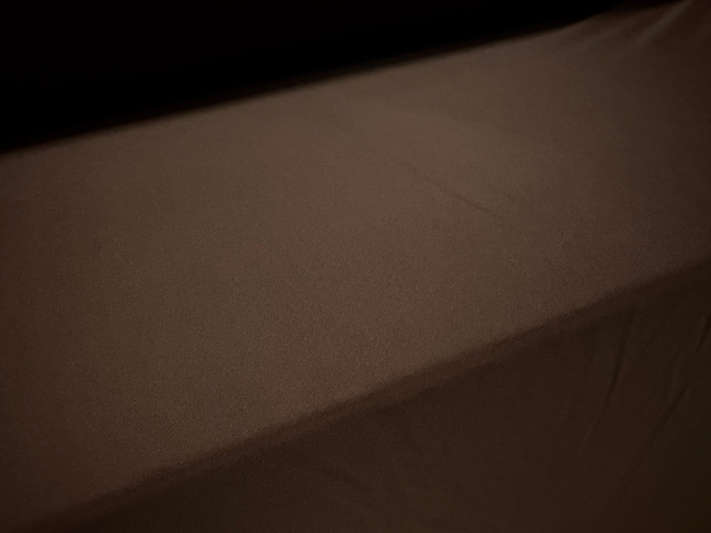 Stretch sateen activewear jersey fabric, per metre - matte - brown