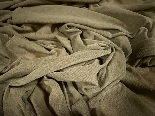 Stretch lightweight helenca mesh fabric, per metre - plain - Khaki green