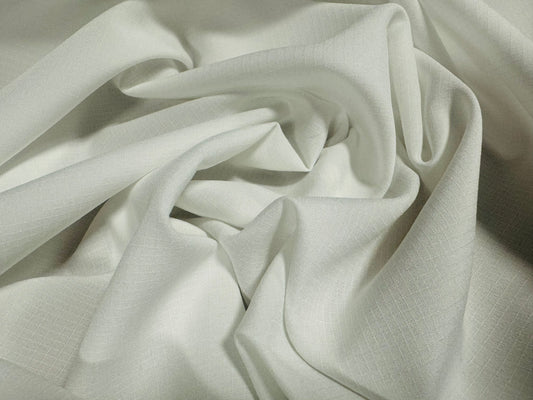 Rip stop nylon fabric with comfort stretch, per metre - plain - ivory