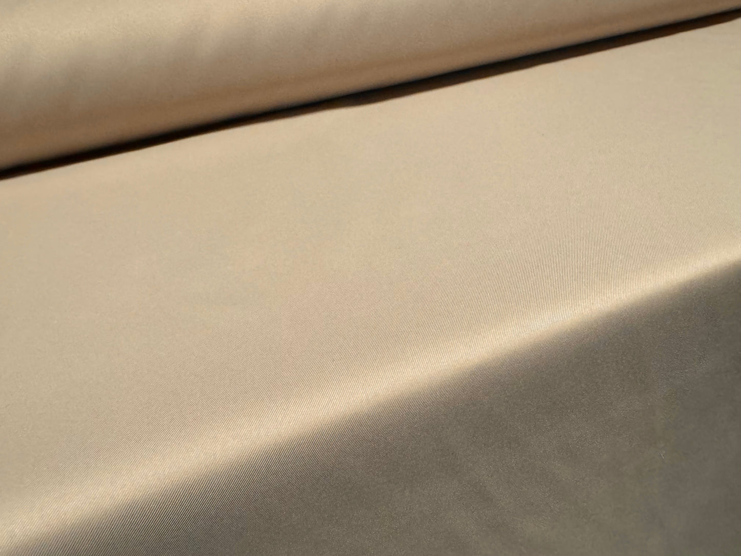 Woven nylon fabric, per metre - plain - beige