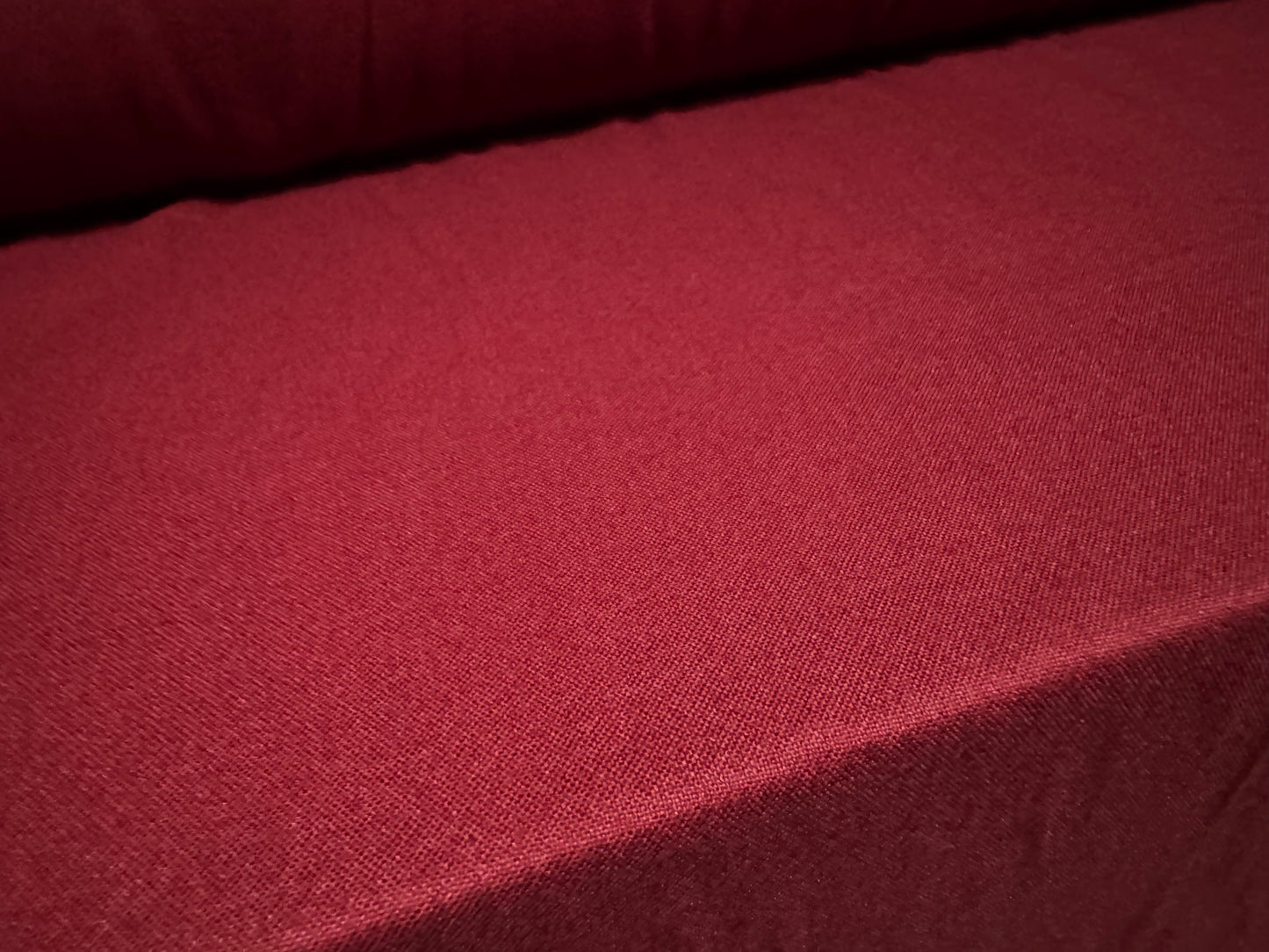 Soft plain weave viscose fabric, per metre - burgundy
