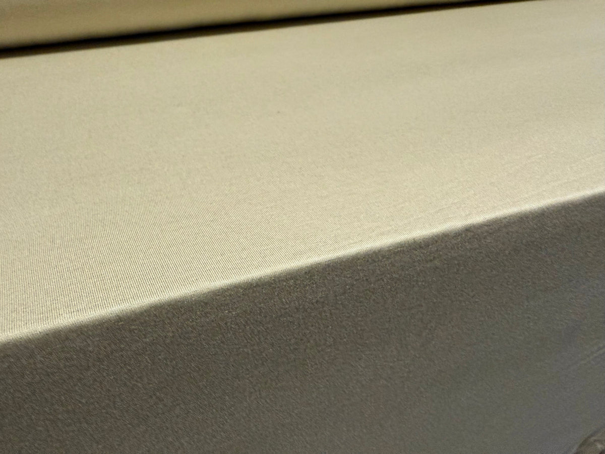 Viscose Spandex stretch single jersey fabric, per metre - plain - flax