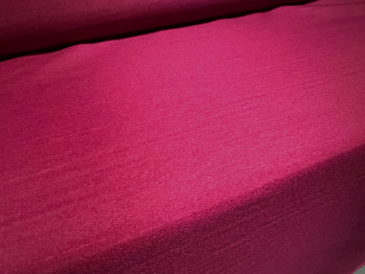 Shantung satin faux silk woven dress fabric, per metre - plain - wild berry