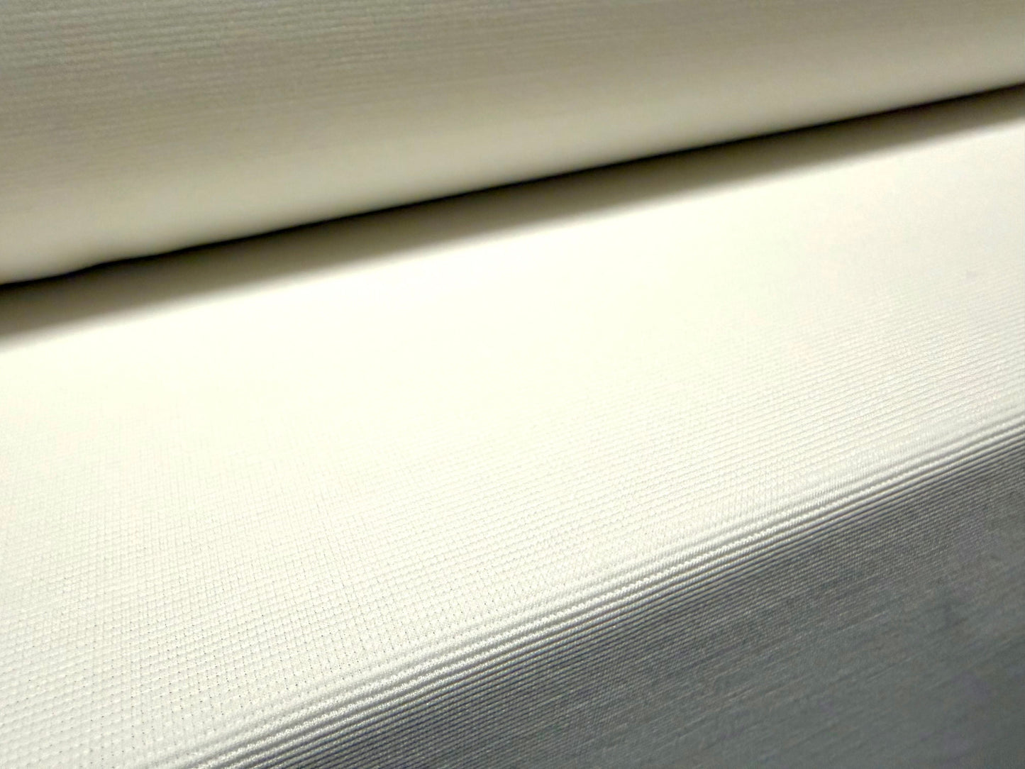 Fine ottoman rib stretch double jersey fabric , per metre - plain - ivory