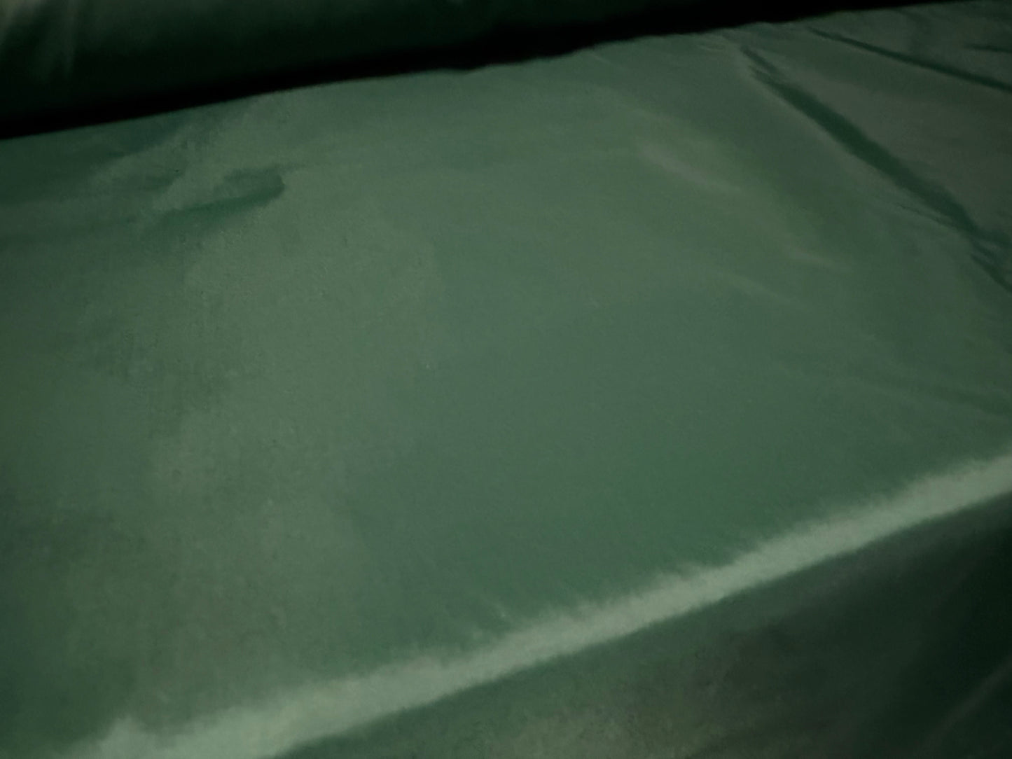 Lightweight woven nylon fabric, per metre - plain - bottle green