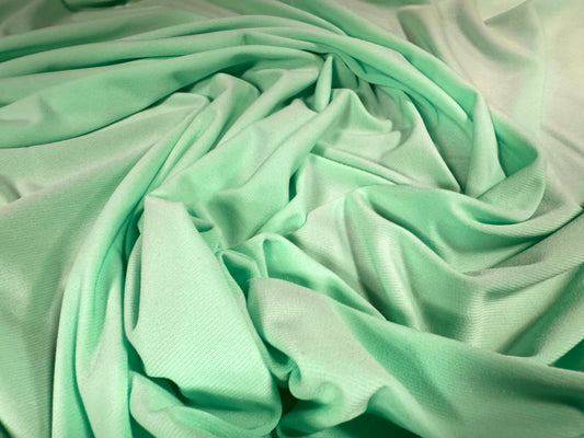 Stretch spandex ITY single jersey fabric, per metre - plain - spearmint