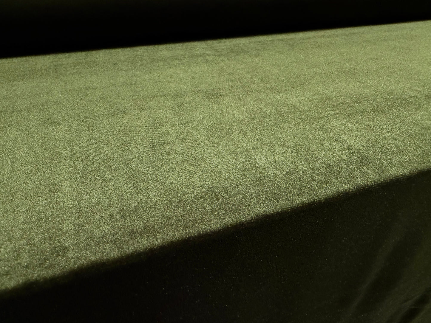 Spandex velvet stretch dress fabric, per metre - plain - Lincoln green