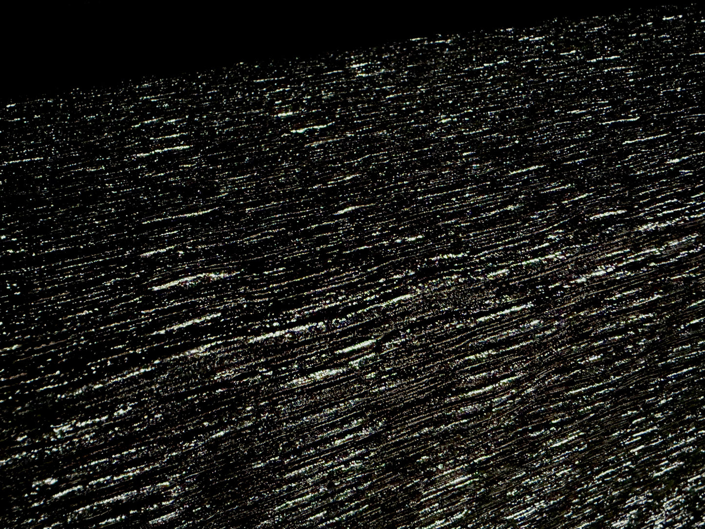 Metallic spandex velour stretch fabric, per metre - foil slub - black & silver