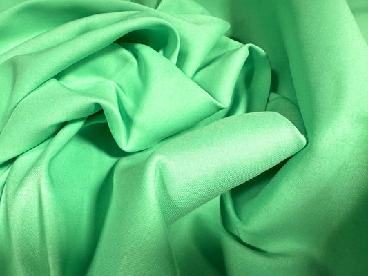 Bengaline stretch woven trouser, skirt fabric per metre - plain - mint green