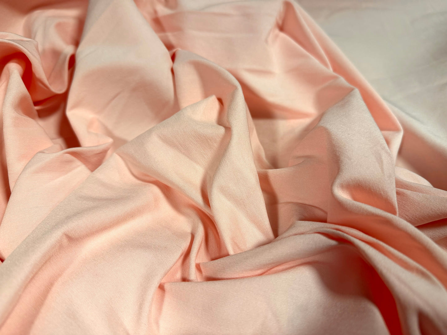 Bengaline stretch woven trouser, skirt fabric per metre - plain - baby pink