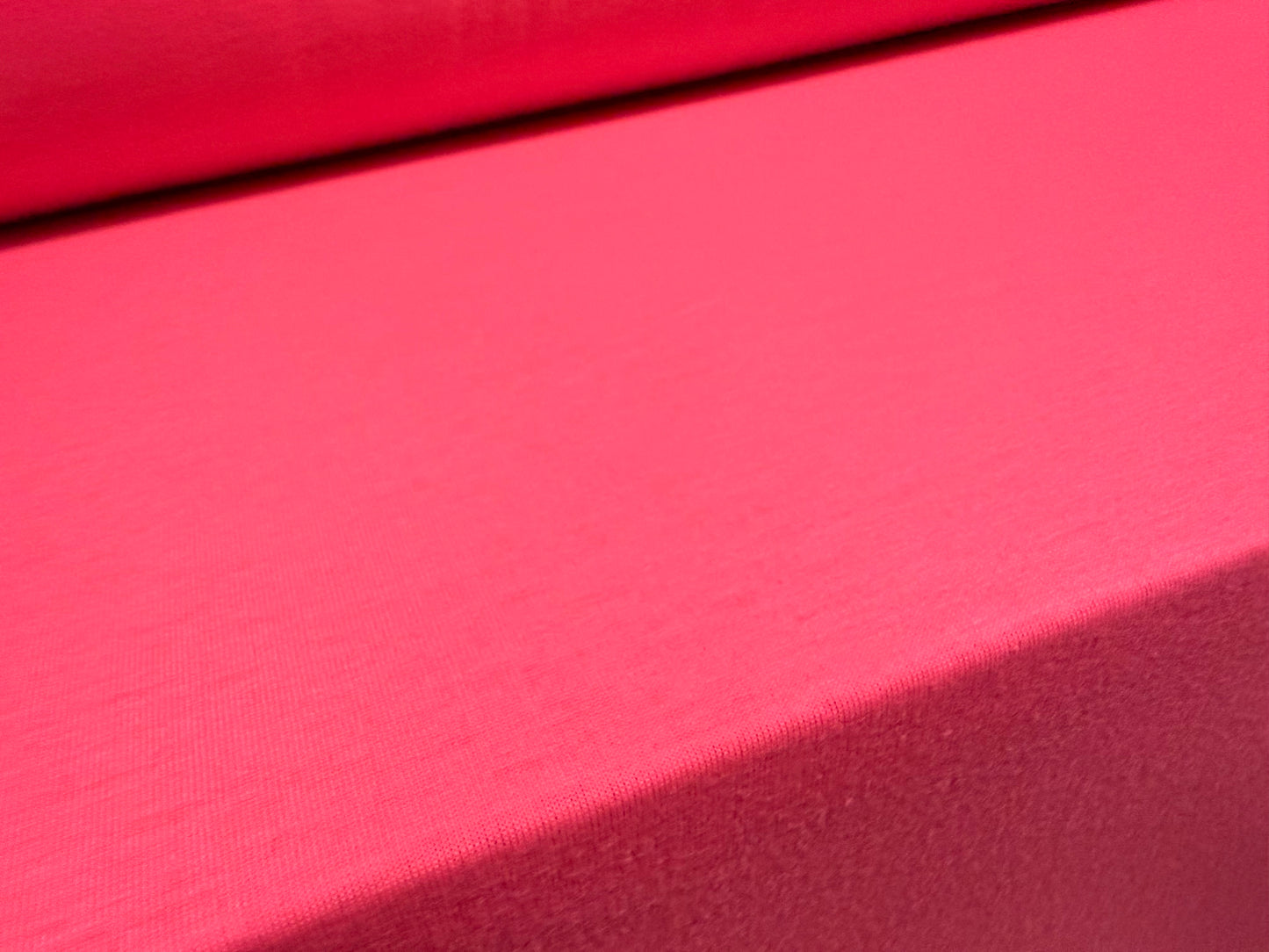Soft handle single jersey fabric, per metre - plain - fluorescent pink