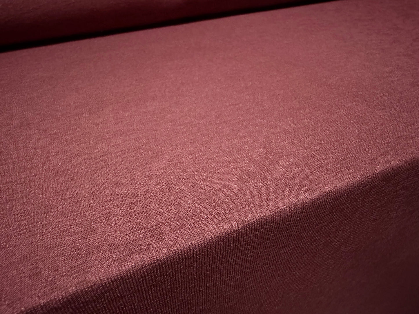 Thick & thin stretch spandex single jersey fashion fabric, per metre - plain - mauve