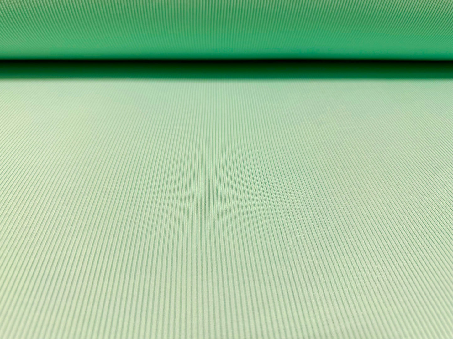 Fine ribbed spandex stretch jersey fabric, per metre - plain - mint green