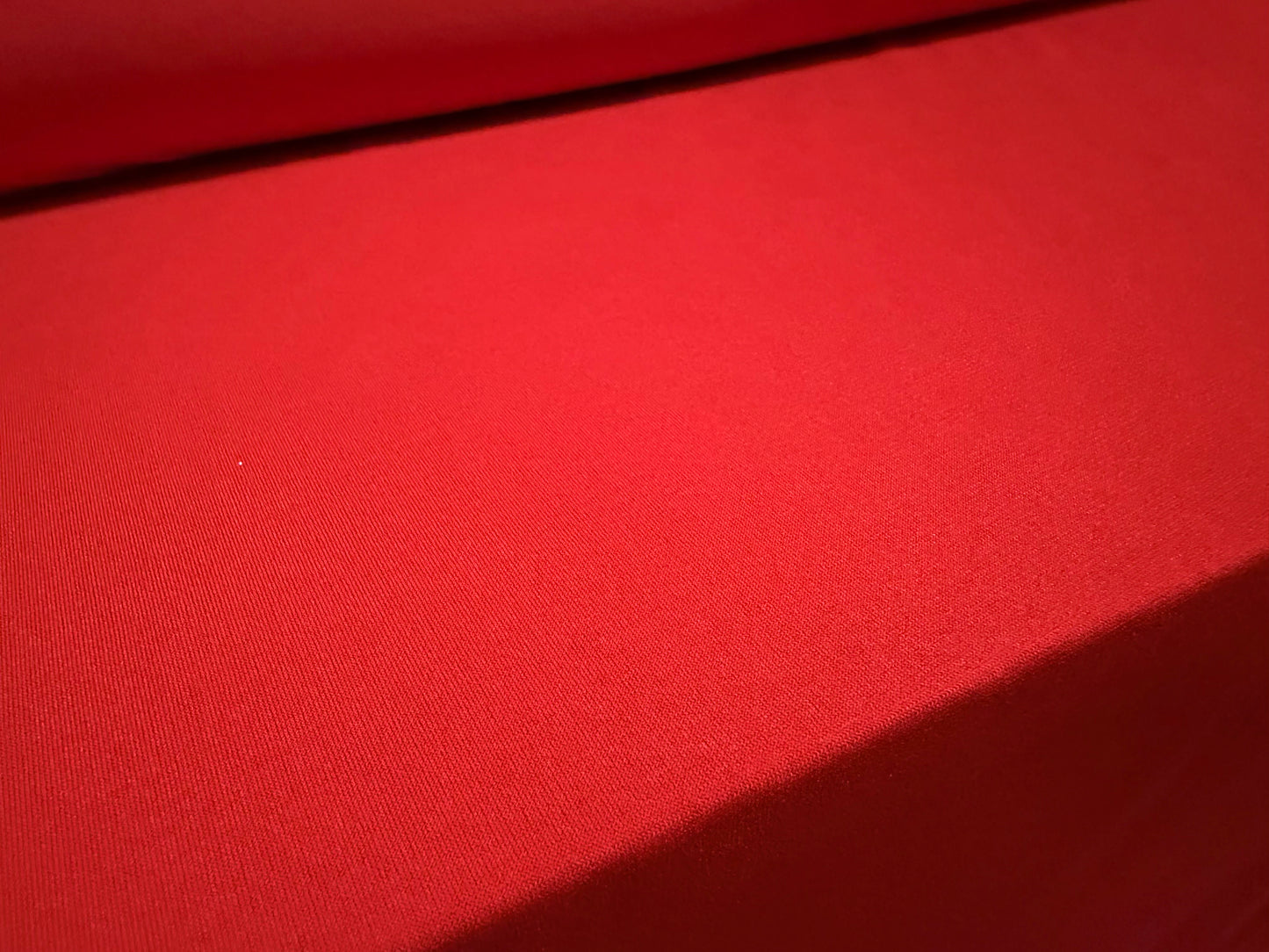 Stretch spandex crepe single jersey fabric, per metre - plain - flame