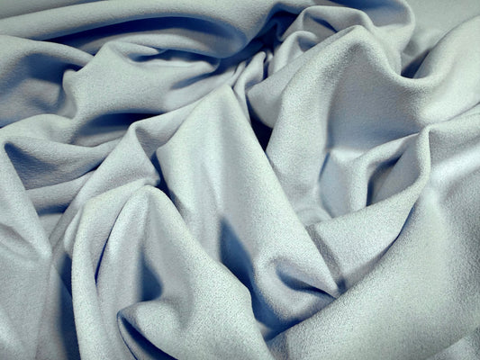 Scuba crepe stretch spandex double jersey fabric, per metre - plain - sky blue