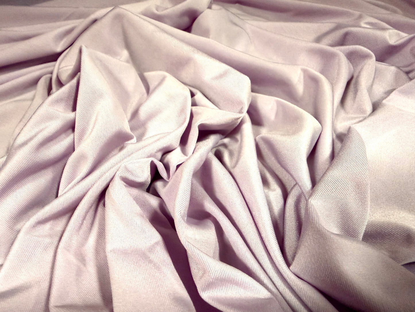 Soft touch spandex stretch jersey fabric, per metre - plain - Wisteria