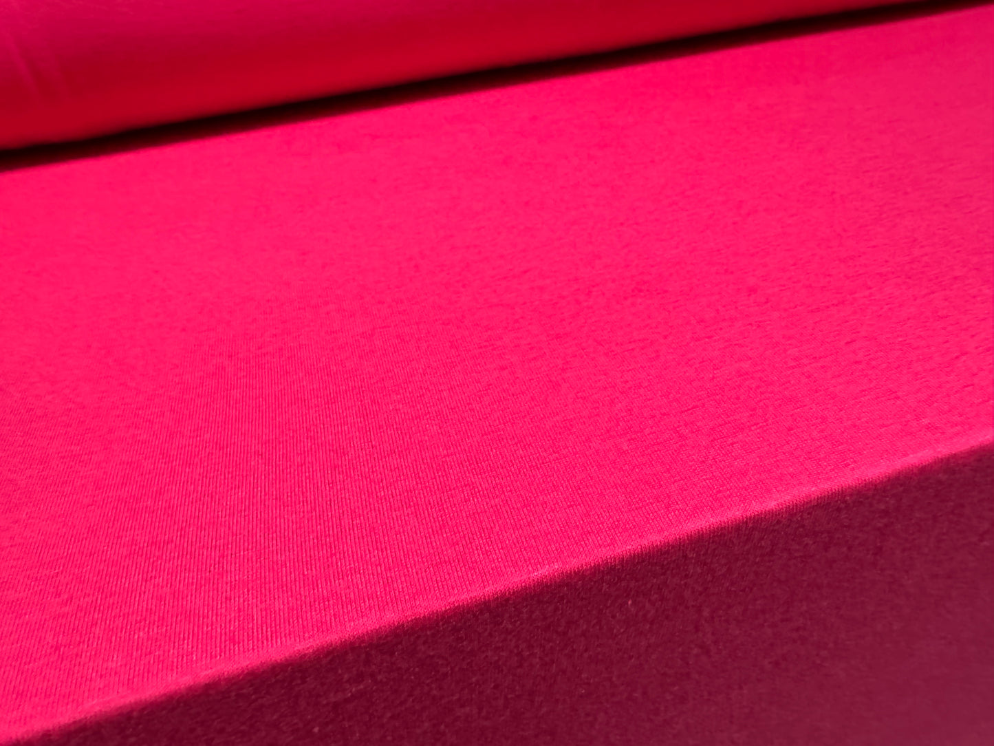 Viscose spandex stretch single jersey fabric, per metre - plain - bright cerise pink