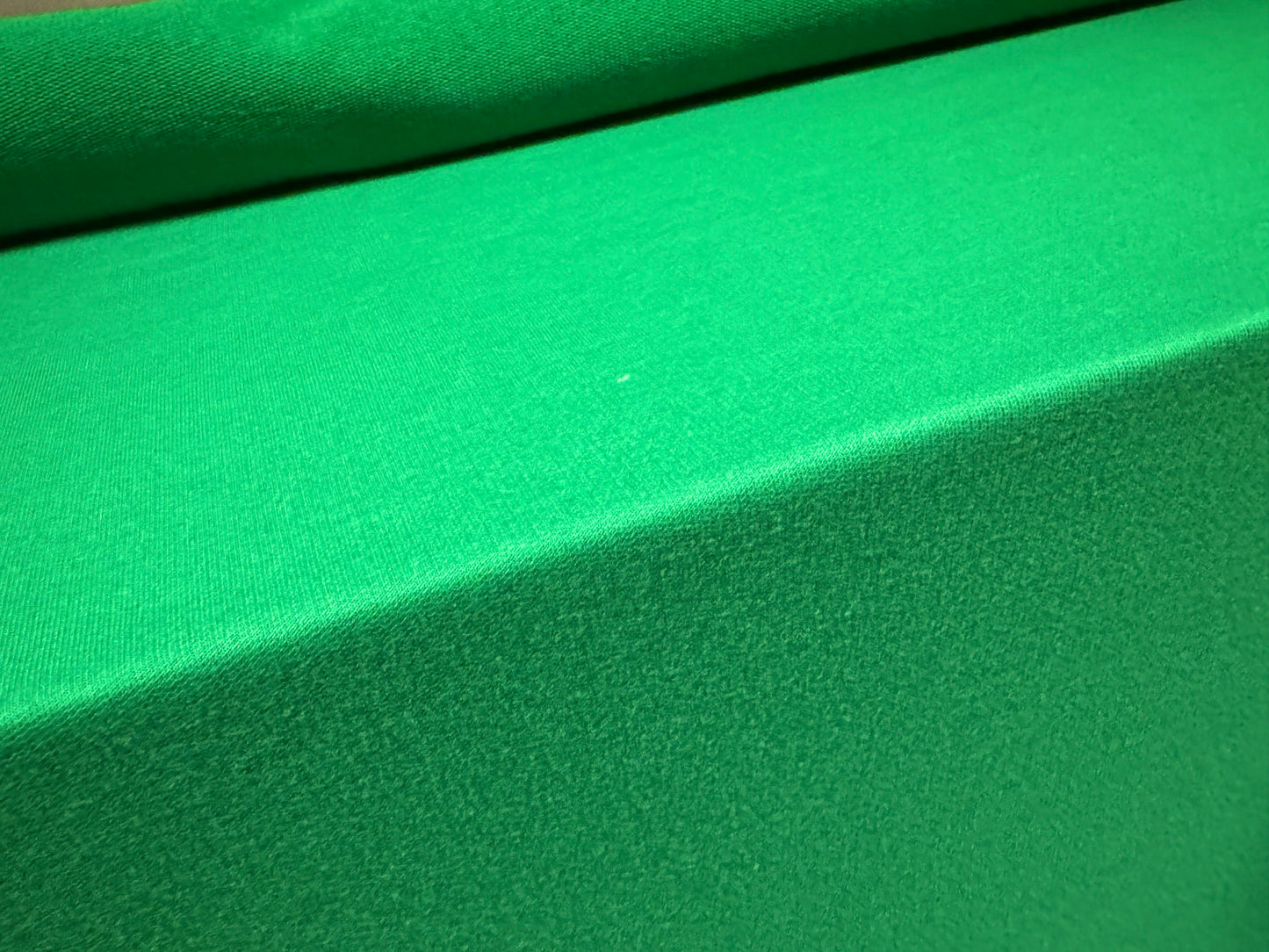 Soft handle loopback French Terry jersey fabric, per metre - plain - emerald green