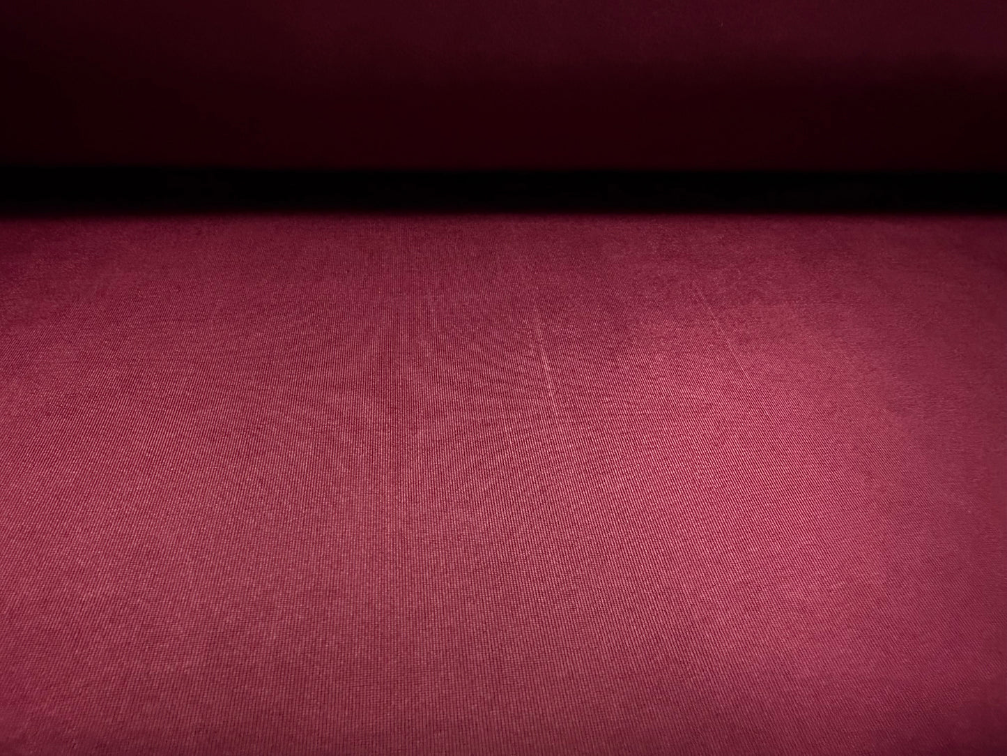Soft touch spandex stretch jersey fabric, per metre - plain - burgundy