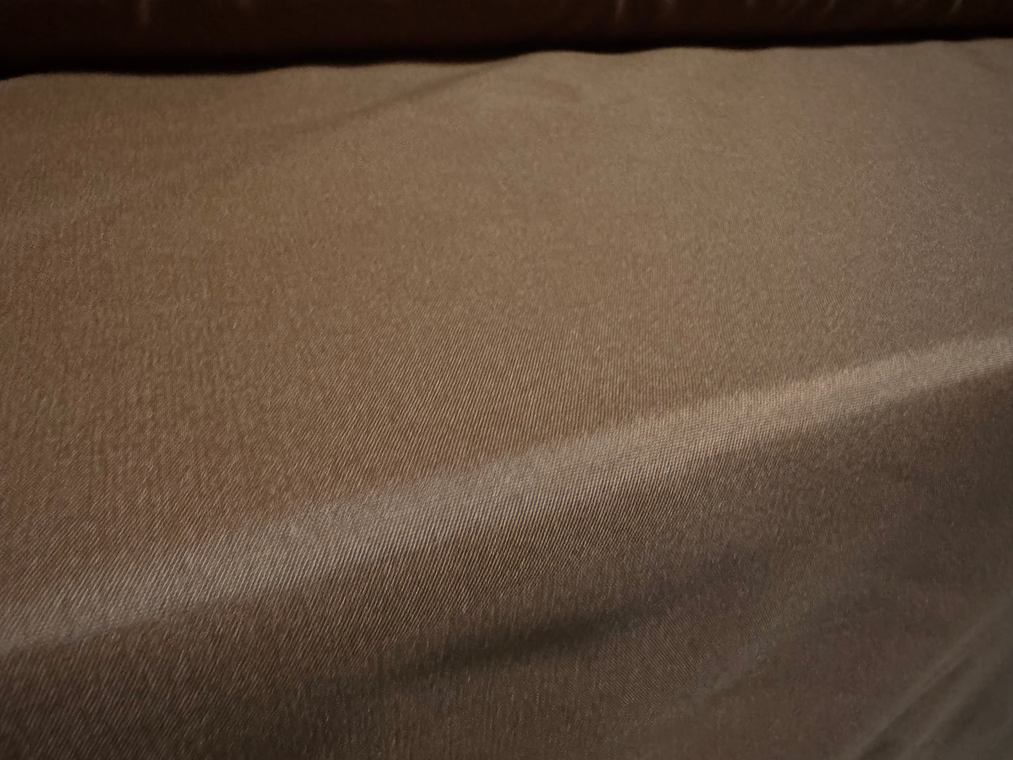 Plain weave nylon fabric, per metre - chocolate brown