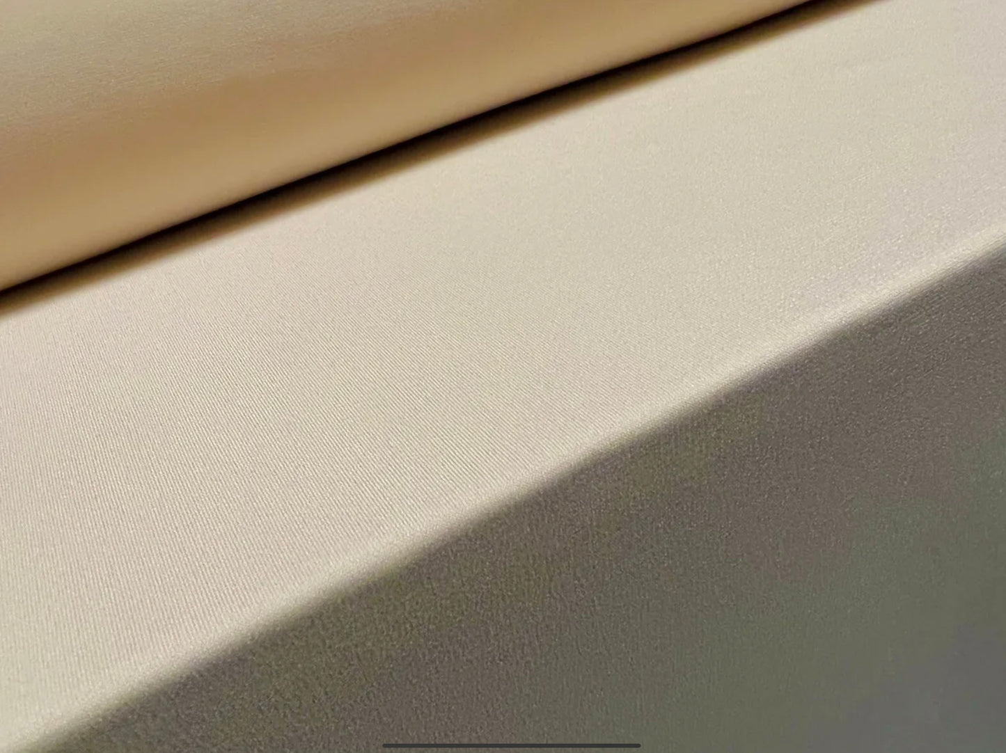 Stretch spandex single jersey fabric, per metre - plain - cream