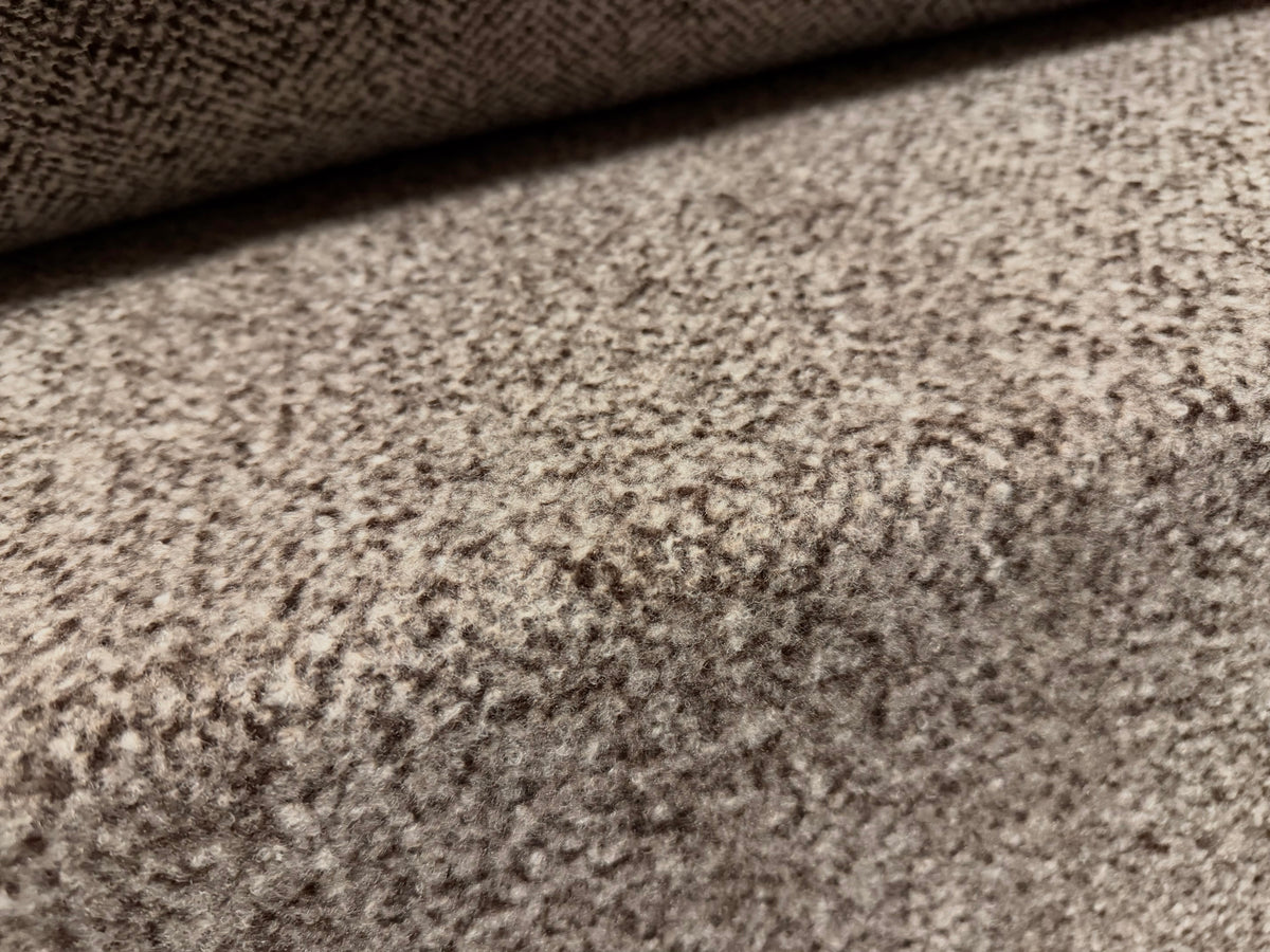 Super soft lambswool bouclé fabric, per metre - warm grey