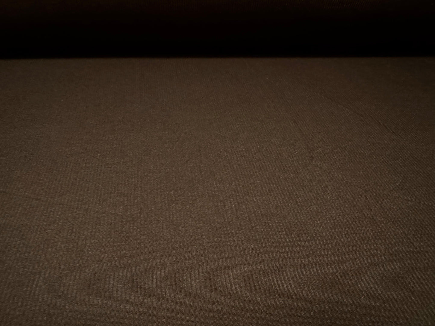 Fine ribbed spandex stretch jersey fabric, per metre - plain - dark brown