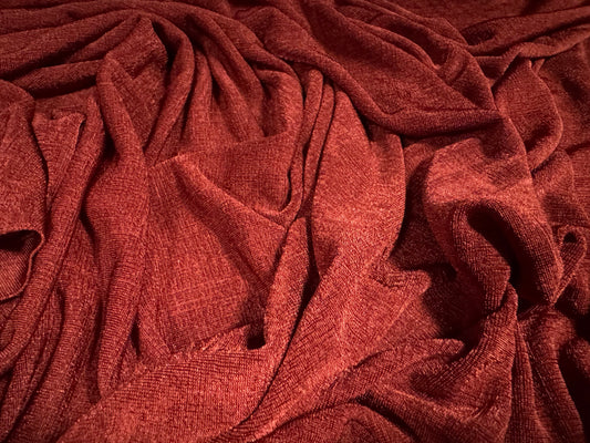 Slinky Stretch spandex jersey fabric, per metre - plain - rust