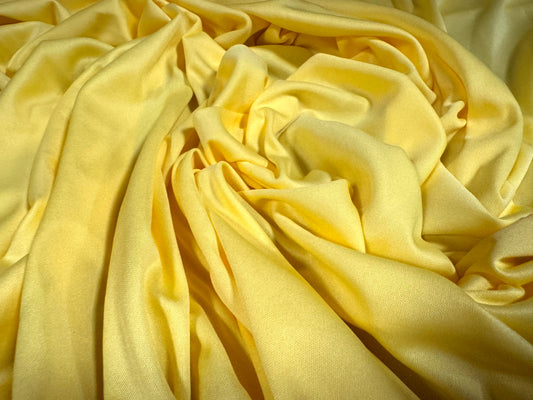 Single Jersey fashion fabric, per metre - plain - yellow