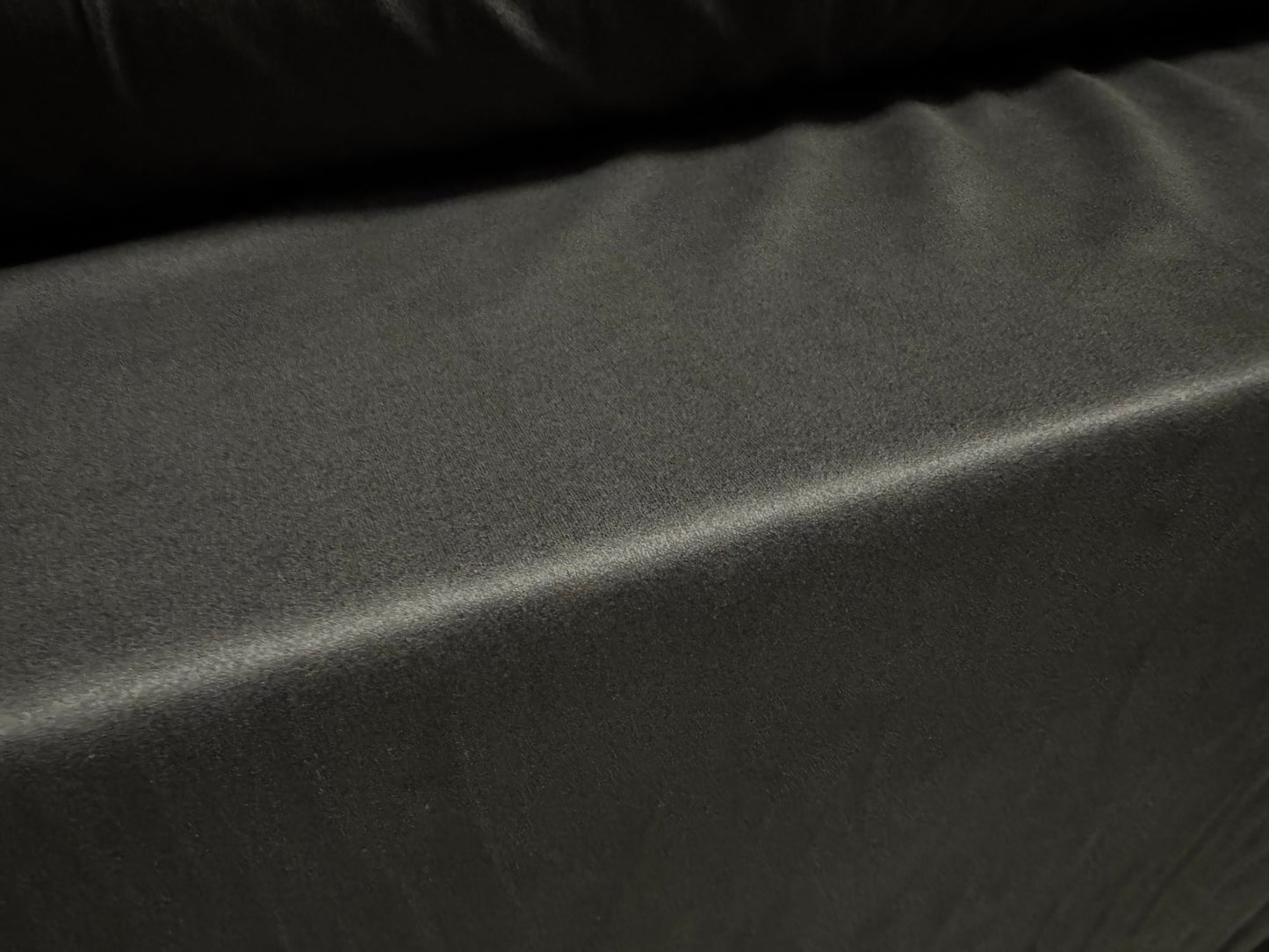 Faux suede jersey fabric, per metre - plain - charcoal grey