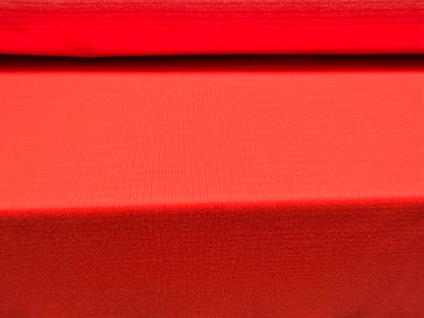 Double jersey knit fabric, per metre - plain - bright coral