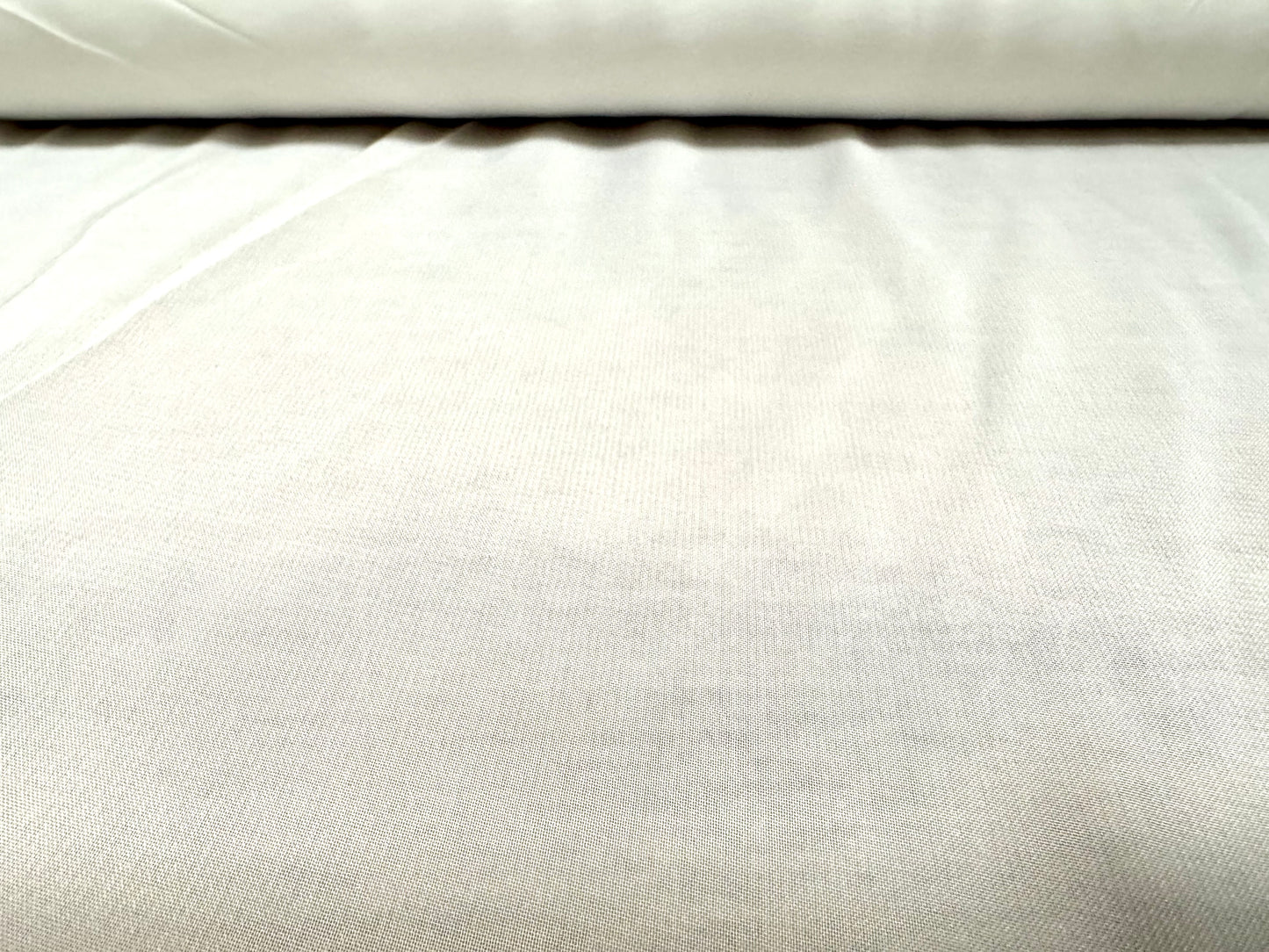 Chiffon woven dress fabric, per metre - plain - off white