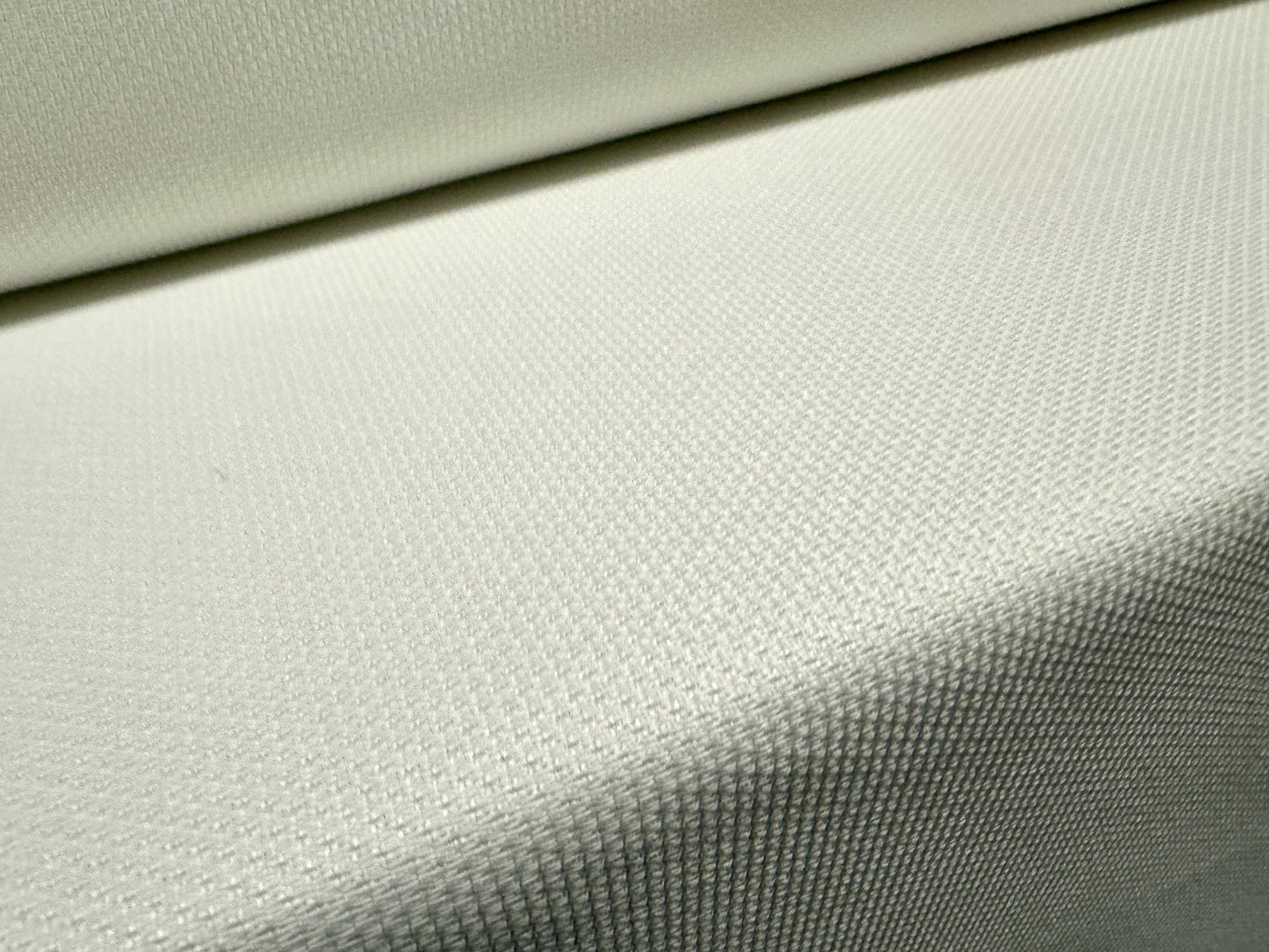 Woven jacquard fabric, per metre - plain - ivory