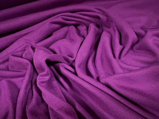 Ponte Roma double jersey knit dress fabric, per metre - plain - magenta