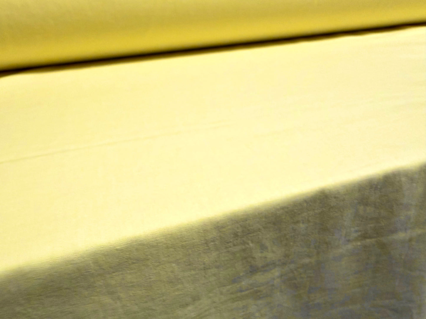 Washed cotton plain weave fabric, per metre - lemon sorbet