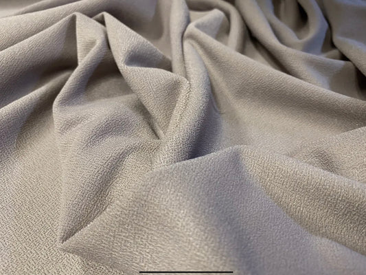 Valentino crepe stretch spandex jersey fabric - per metre - plain - mushroom