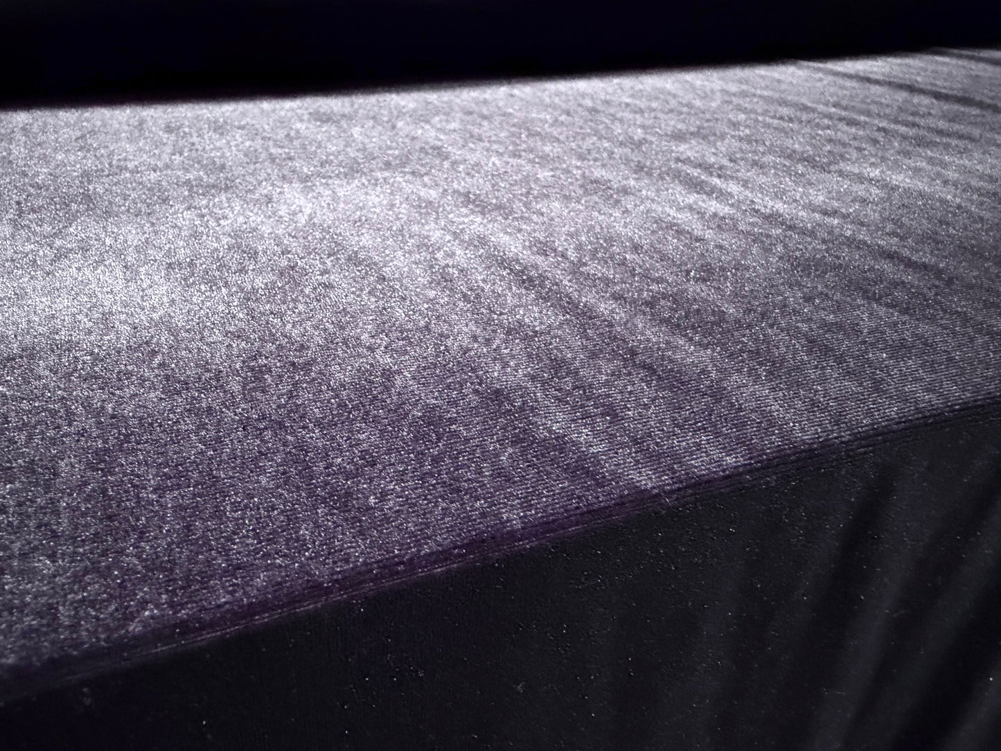 Spandex velvet stretch dress fabric, per metre - plain - grape