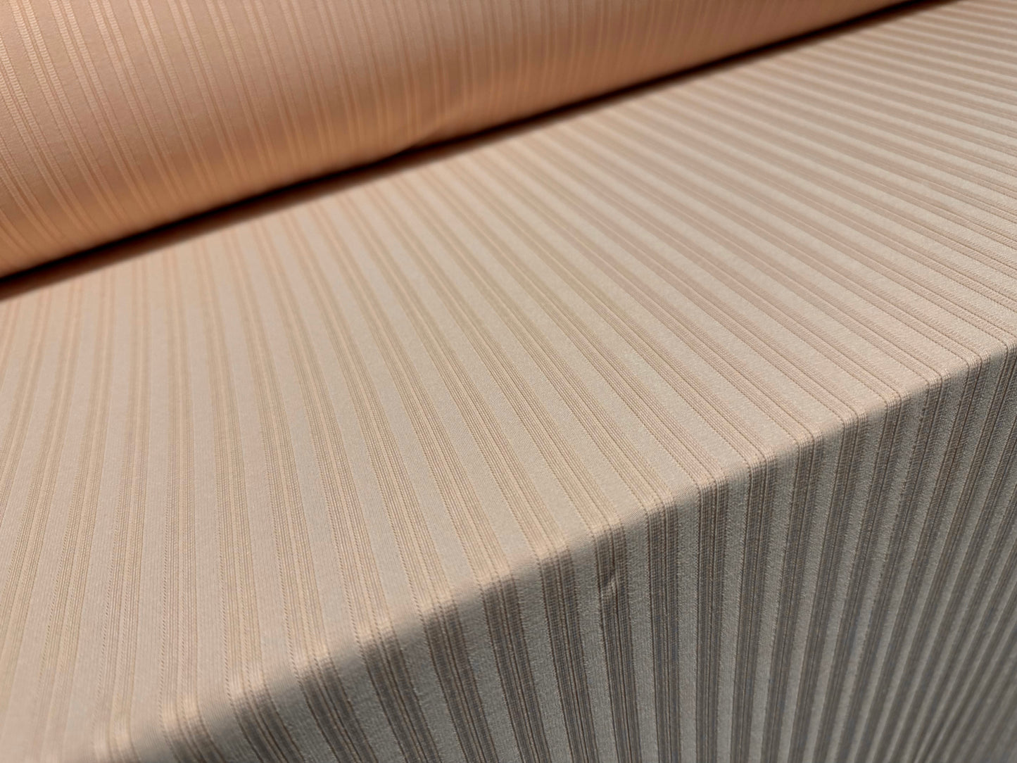 Variated stretch spandex ribbed jersey fabric, per metre - caucasian skin tone