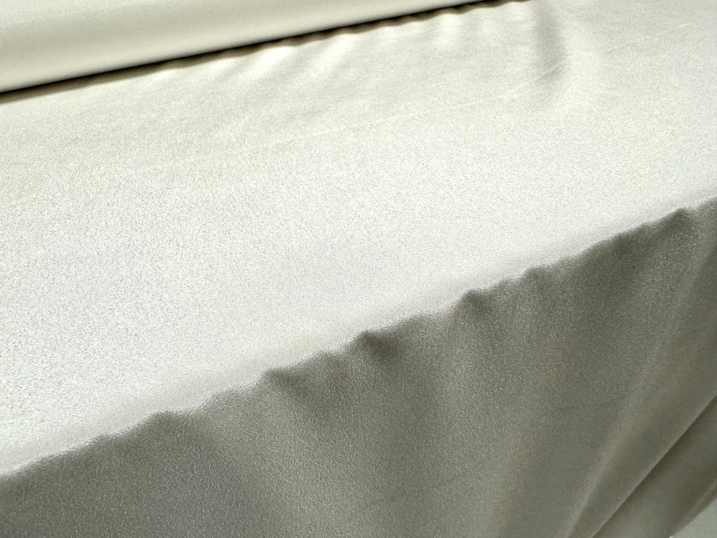 Crepe de chine woven dress fabric, per metre - plain - ivory