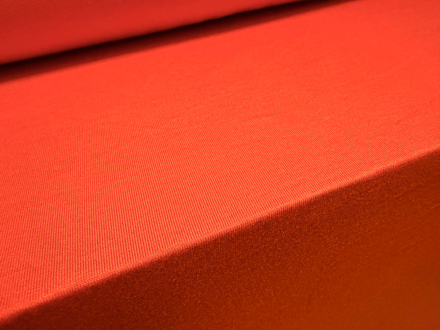 Viscose spandex stretch single jersey fabric, per metre - plain - blood orange