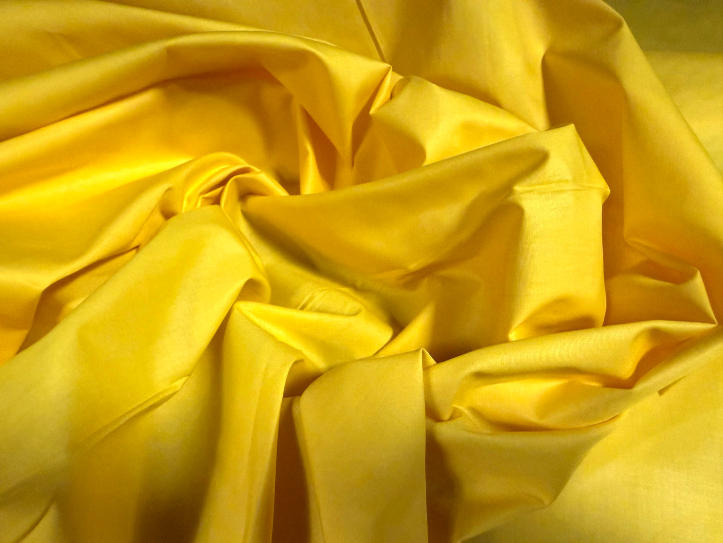 Plain weave nylon fabric, per metre - banana yellow