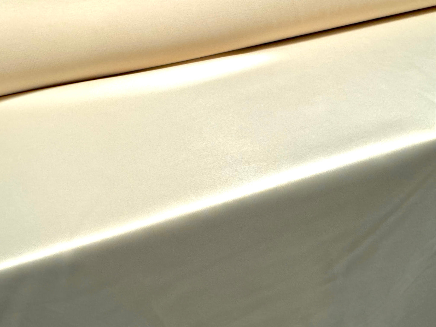 Stretch charmeuse satin dress fabric, per metre - plain - oyster