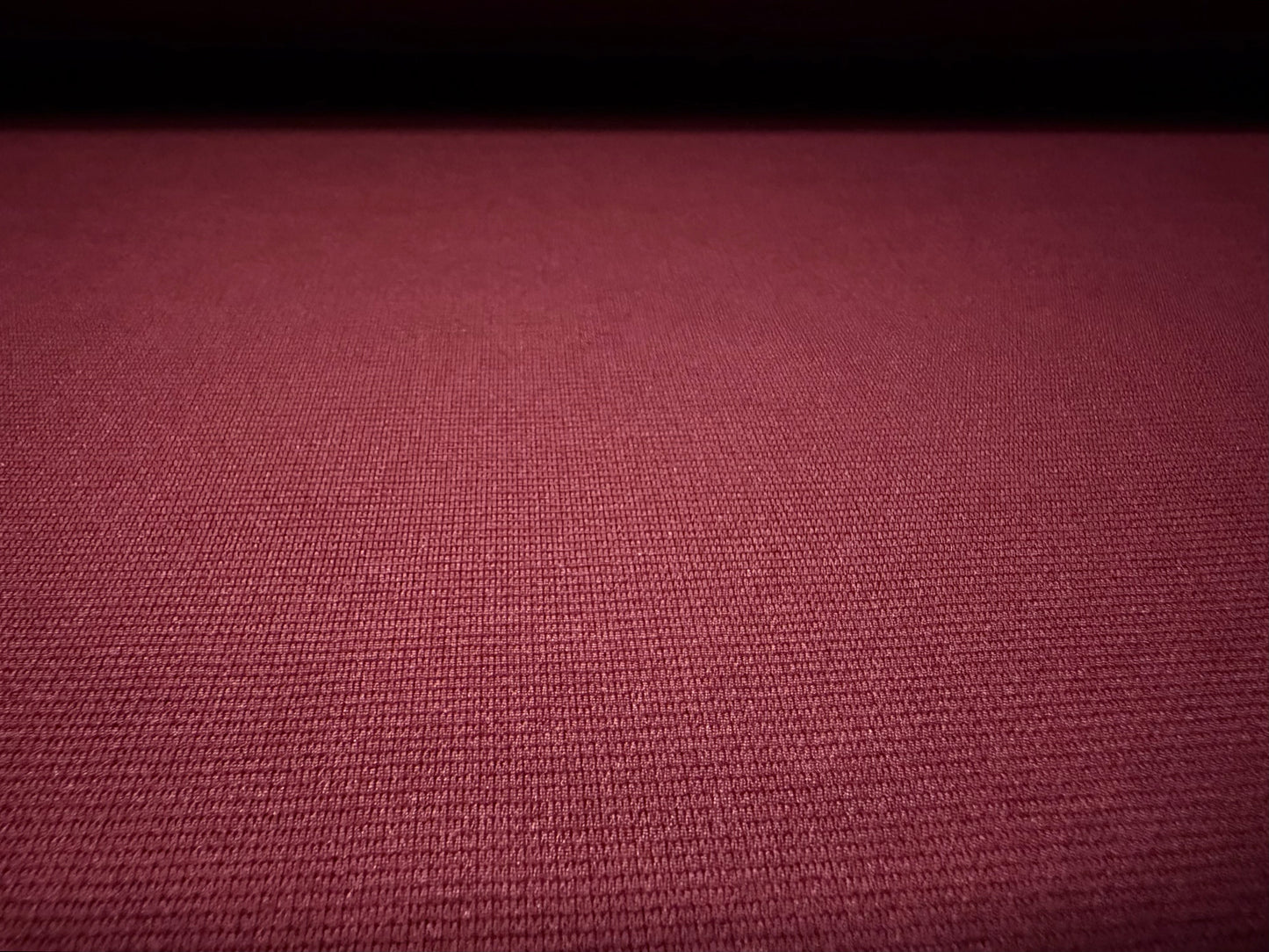 Fine ottoman rib stretch double jersey fabric , per metre - plain - wine